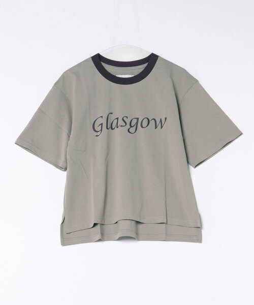 LOGEMENT DE CLAIRE(ロジュモンドクレール)の「《追加》【LOURMARIN】ロゴプリントTシャツ(Tシャツ/カットソー・レディース・ライトグレー/ブラウン・FREE)」の1枚目の写真