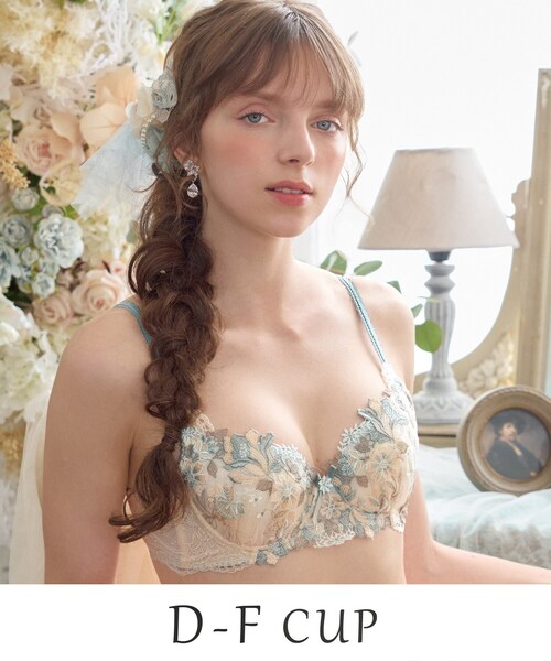 Risa Magli(リサマリ)の「アデラ ブラジャー (D-F) <D Make Type>(ブラジャー・レディース・ブラック/グリーン系/ベビーピンク・E70/E75/F80/E65/D80/D75/D70/D65/F75/F70/F65/E80)」の2枚目の写真