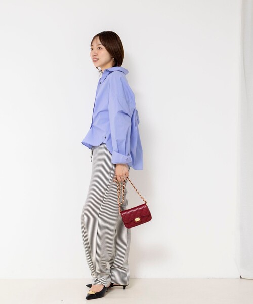 NOLLEY’S(ノーリーズ)の「ウォッシャブルストライプパンツ(その他パンツ・レディース・ホワイト系その他4・38/36)」の3枚目の写真