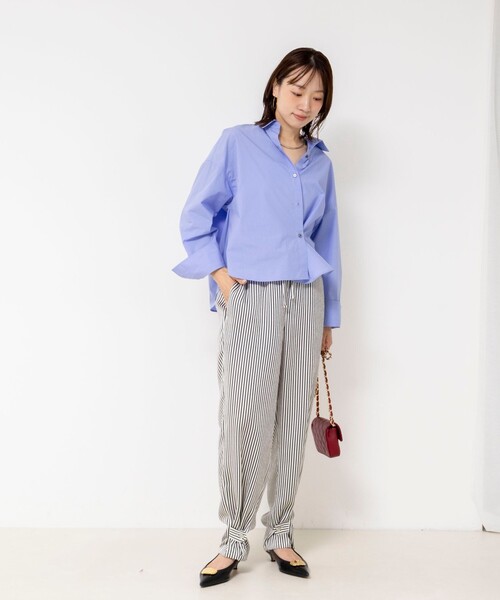 NOLLEY’S(ノーリーズ)の「ウォッシャブルストライプパンツ(その他パンツ・レディース・ホワイト系その他4・38/36)」の5枚目の写真