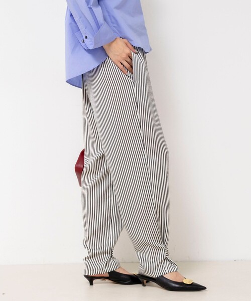 NOLLEY’S(ノーリーズ)の「ウォッシャブルストライプパンツ(その他パンツ・レディース・ホワイト系その他4・38/36)」の9枚目の写真