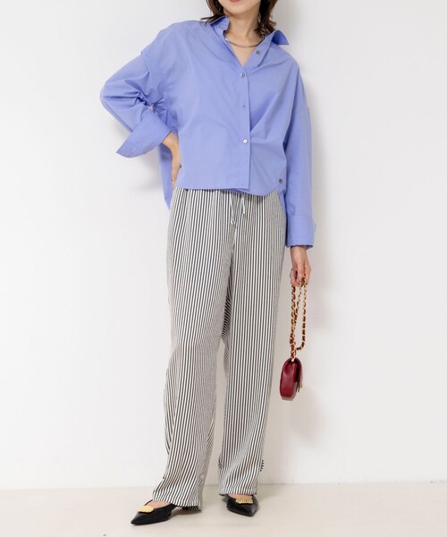 NOLLEY’S(ノーリーズ)の「ウォッシャブルストライプパンツ(その他パンツ・レディース・ホワイト系その他4・38/36)」の11枚目の写真