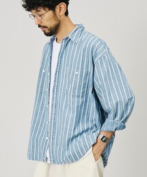 HINSON（ヒンソン）の「HINSON/ヒンソン 別注 シャンブレー ワーク ロングスリーブシャツ/リラックスフィット（シャツ/ブラウス）」