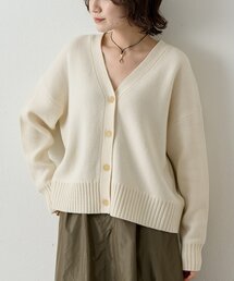 【Drawing Numbers】接結ルーズVネックカーディガン