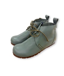 ミラスポーツ Milla sports 【4E】コロンとかわいい 3.5cmインヒール本革レースアップショートブーツ