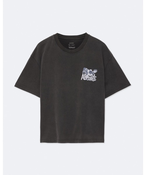 ALLSAINTS(オールセインツ)の「BATTLES RELAXED-FIT GRAPHIC T-SHIRT | BATTLES リラックスフィット グラフィック Tシャツ(Tシャツ/カットソー・メンズ・ブラック・S/M/XS/L/XL)」の9枚目の写真