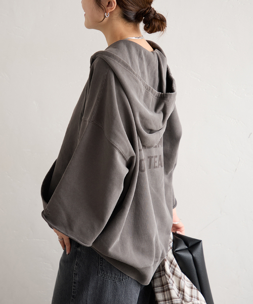 jj mercer(ジェイジェイマーサー)の「【J.J.Mercer / ジェイジェイマーサー】 MEXICAN HOODIE(スウェット・レディース・チャコールグレー/ブラウン・FREE)」の18枚目の写真
