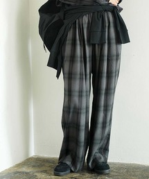 ネルチェックパンツ