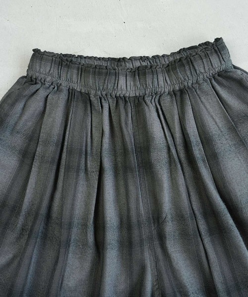 SOLAMONAT LARME（ソラモナラーム）の「ネルチェックパンツ（その他パンツ・レディース・ブラウン/グレー・38）」の13枚目の写真