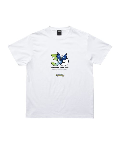 ZOZOSPOT(ゾゾスポット)の「Pokemon 30th Anniversary 1025 T-shirt 「ビビヨン(ゆきぐにのもよう)」(Tシャツ/カットソー・レディース・ホワイト・SMALL/MEDIUM/LARGE/X-LARGE/XX-LARGE/XXX-LARGE/100cm/110cm/120cm/130cm/140cm/150cm/160cm)」の1枚目の写真