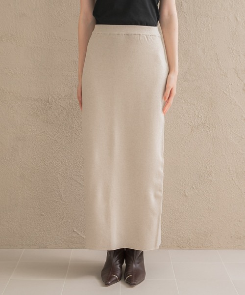 URBAN RESEARCH ROSSO WOMEN(アーバンリサーチ ロッソ)の「カシミヤシルク混ペプラムニットアップ(ニット/セーター・レディース・ブラック/ライトベージュ・FREE)」の20枚目の写真