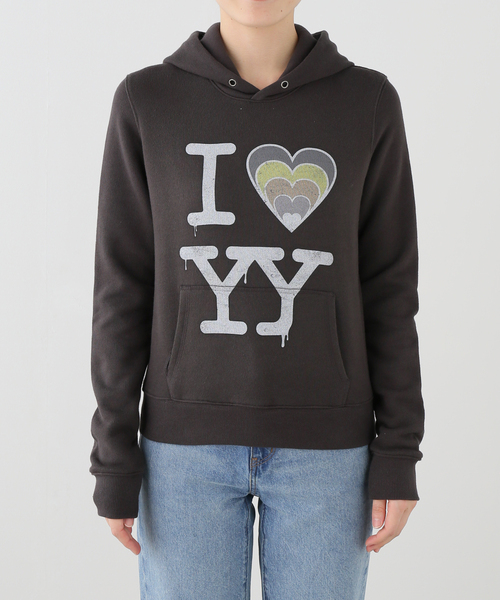OPEN Yy（オープンワイワイ）の「Geek Office / ギークオフィス OPEN YY Knitted I LOVE YY FIT HOODIE（パーカー・レディース・ブラック・MEDIUM）」の8枚目の写真
