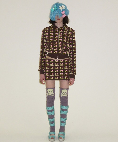 ASHLEY WILLIAMS(アシュリーウィリアムス)の「CHOCO I HEART ME MINI SKIRT(スカート・レディース・ブラウン・XS/S)」の3枚目の写真