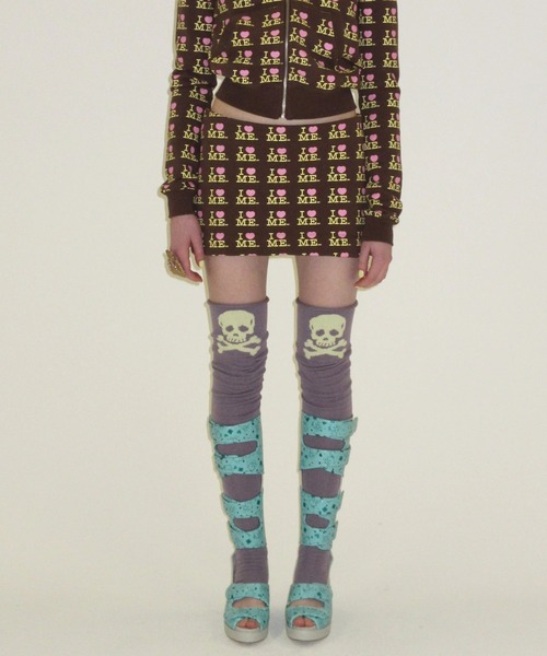 ASHLEY WILLIAMS(アシュリーウィリアムス)の「CHOCO I HEART ME MINI SKIRT(スカート・レディース・ブラウン・XS/S)」の2枚目の写真