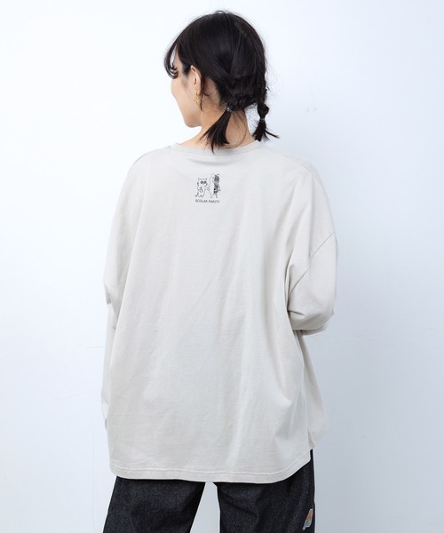 ScoLar Parity(スカラーパリティ)の「363116:理科室のヒ・ミ・ツ柄 蓄光プリントTシャツ(Tシャツ/カットソー・レディース・ブルー/グレー/ブラック・M)」の7枚目の写真