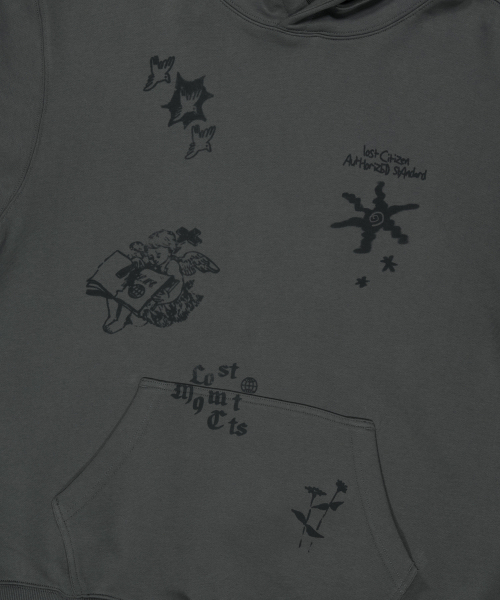 LMCの「STAMP GRAPHIC HOODIE charcoal(パーカー・レディース・その他・SMALL/MEDIUM/LARGE/X-LARGE)」の6枚目の写真