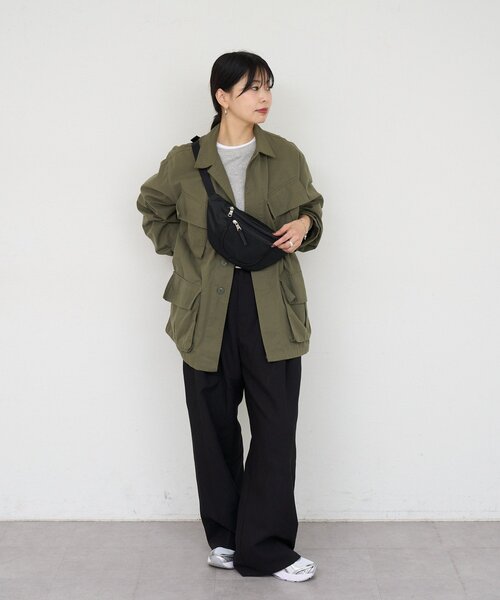 russet(ラシット)の「【撥水】《軽量/190g》クラウズナイロン2WAYウエストポーチ/ボディバッグ(ボディバッグ/ウエストポーチ・レディース・ブラック/ボルドー/ベージュ・FREE)」の16枚目の写真