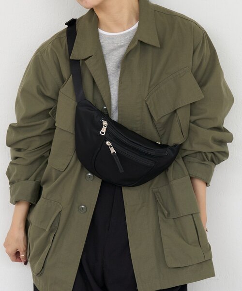 russet(ラシット)の「【撥水】《軽量/190g》クラウズナイロン2WAYウエストポーチ/ボディバッグ(ボディバッグ/ウエストポーチ・レディース・ブラック/ボルドー/ベージュ・FREE)」の19枚目の写真