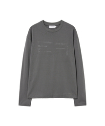 Typo layout long sleeve CHARCOAL