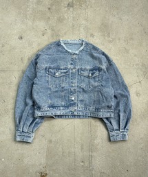 ケミカルウォッシュ」に該当するデニムジャケットファッション通販