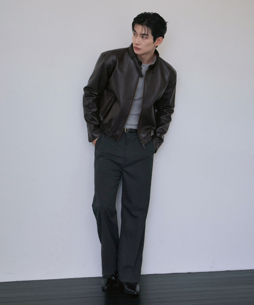 LAURANTSEOUL(ローランソウル)の「モダンレーサーレザーブルゾン(ブラウン)(ライダースジャケット・レディース・ブラウン・MEDIUM/LARGE)」の6枚目の写真