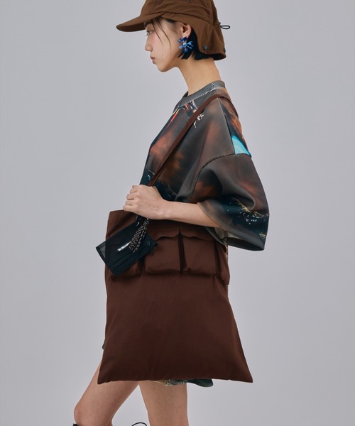 NON TOKYO(ノントーキョー)の「NON TOKYO/ノントーキョー/POCKET TOTE BAGポケットトートバッグ(トートバッグ・レディース・ブラック/パープル/ブラウン・F)」の3枚目の写真