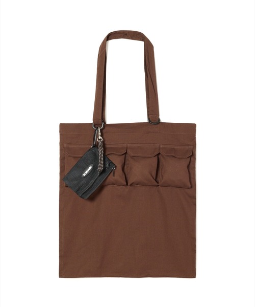 NON TOKYO(ノントーキョー)の「NON TOKYO/ノントーキョー/POCKET TOTE BAGポケットトートバッグ(トートバッグ・レディース・ブラック/パープル/ブラウン・F)」の9枚目の写真
