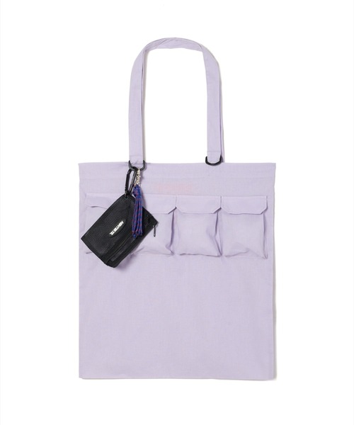 NON TOKYO(ノントーキョー)の「NON TOKYO/ノントーキョー/POCKET TOTE BAGポケットトートバッグ(トートバッグ・レディース・ブラック/パープル/ブラウン・F)」の12枚目の写真