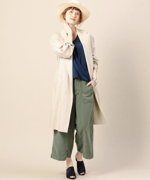 BEAUTY&YOUTH UNITED ARROWS（ビューティーアンドユースユナイテッドアローズ）の「BY カルゼミドルガウンコート ◆（その他アウター・レディース・ナチュラル/ネイビー・SMALL/MEDIUM）」の6枚目の写真