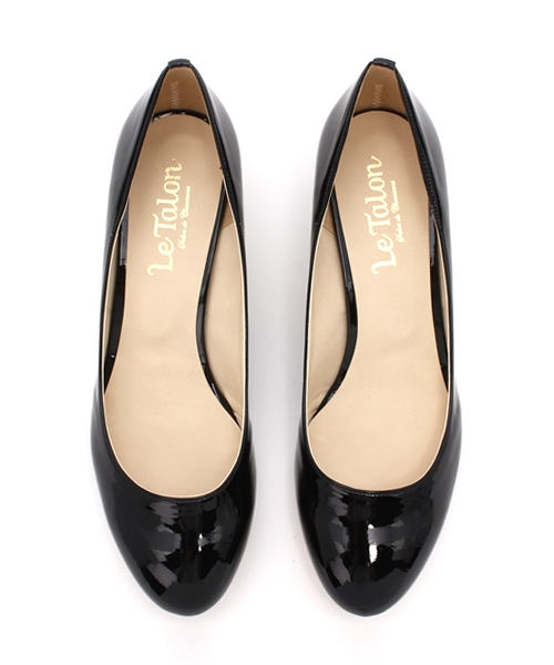 LE TALON(ルタロン)の「4cmエナメルプレーンパンプス◆(パンプス・レディース・ブラック/ピンク系その他/ベージュ・35/38/37.5/36/35.5/37/36.5/38.5)」の4枚目の写真