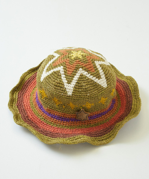 チャイハネ（チャイハネ）の「【チャイハネ】スター★HEMP＆COTTONハット（ハット・レディース・パープル/ナチュラル/カーキ・FREE）」の9枚目の写真