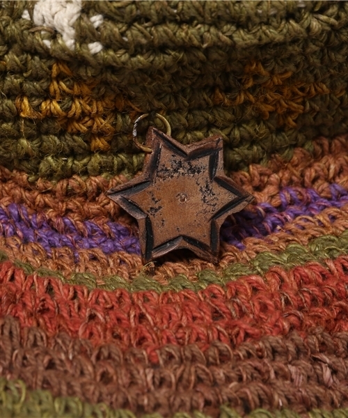 チャイハネ（チャイハネ）の「【チャイハネ】スター★HEMP＆COTTONハット（ハット・レディース・パープル/ナチュラル/カーキ・FREE）」の6枚目の写真