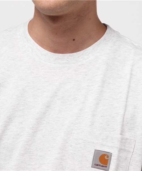 Carhartt WIP（カーハートダブリューアイピー）の「S/S POCKET T-SHIRT（Tシャツ/カットソー・メンズ・ネイビー/ヘザーグレー/ブラック/ホワイト/ライトグリーン/ライトピンク/ライトブルー/イエロー/ブルー系その他/グレー/カーキ・SMALL/LARGE/MEDIUM/X-SMALL/XX-LARGE/X-LARGE）」の16枚目の写真