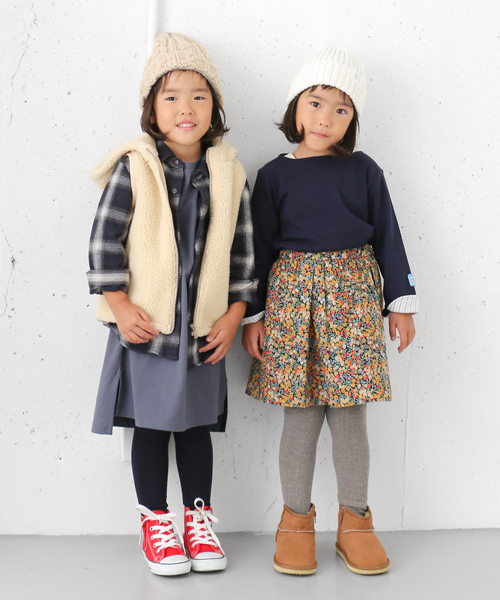 URBAN RESEARCH DOORS（アーバンリサーチドアーズ）の「FORK＆SPOON Marin Boat Neck Cut Sew（Tシャツ/カットソー・キッズ・ベージュ/グリーン系その他/ネイビー・120/135/105/90）」の7枚目の写真