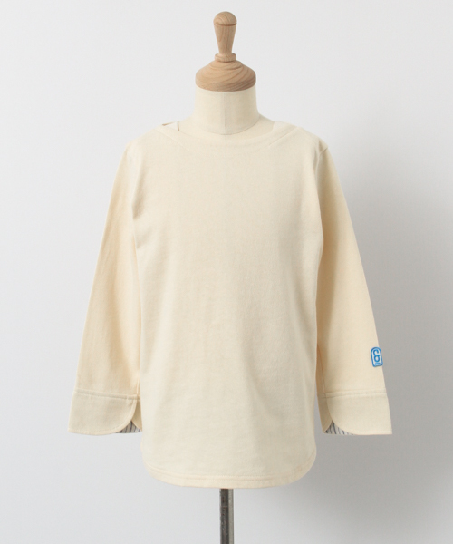 URBAN RESEARCH DOORS（アーバンリサーチドアーズ）の「FORK＆SPOON Marin Boat Neck Cut Sew（Tシャツ/カットソー・キッズ・ベージュ/グリーン系その他/ネイビー・120/135/105/90）」の8枚目の写真