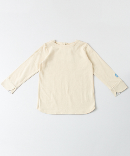 URBAN RESEARCH DOORS（アーバンリサーチドアーズ）の「FORK＆SPOON Marin Boat Neck Cut Sew（Tシャツ/カットソー・キッズ・ベージュ/グリーン系その他/ネイビー・120/135/105/90）」の10枚目の写真