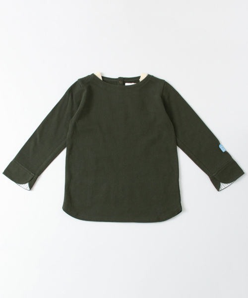 URBAN RESEARCH DOORS（アーバンリサーチドアーズ）の「FORK＆SPOON Marin Boat Neck Cut Sew（Tシャツ/カットソー・キッズ・ベージュ/グリーン系その他/ネイビー・120/135/105/90）」の11枚目の写真