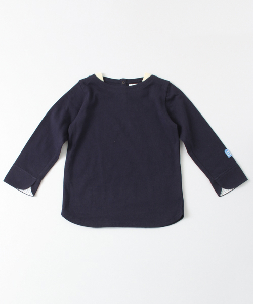 URBAN RESEARCH DOORS（アーバンリサーチドアーズ）の「FORK＆SPOON Marin Boat Neck Cut Sew（Tシャツ/カットソー・キッズ・ベージュ/グリーン系その他/ネイビー・120/135/105/90）」の12枚目の写真