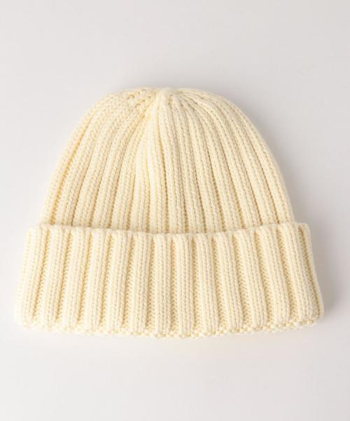 coen（コーエン）の「コットンニットキャップ（ニットキャップ/ビーニー・メンズ・レッド/イエロー/ケリー/コバルトブルー/オフホワイト/ブラック/グレー/ネイビー・FREE）」の2枚目の写真