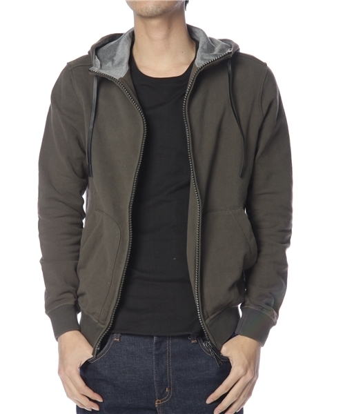 BRILLA per il gusto（ブリッラペルイルグースト）の「PAOLO PECORA / フルジップパーカー（パーカー・メンズ・ブラック系その他/オリーブ・SMALL/MEDIUM/LARGE）」の5枚目の写真