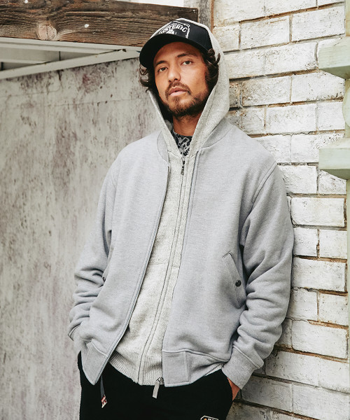 ヒステリックグラマーのスウェットブルゾン seiyaのSTYLING | HYSTERIC GLAMOUR MEN | 175cm | HYSTERIC GLAMOUR