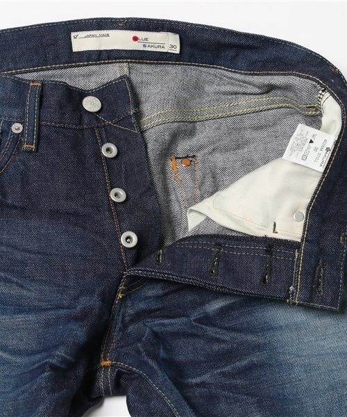 BLUE SAKURA(ブルーサクラ)の「402XXA STILL 3D(タイトストレート)(デニムパンツ・メンズ・インディゴブルー・30inch/28inch)」の9枚目の写真