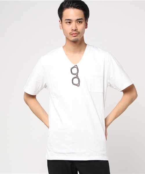 Superthanks スーパーサンクス の 別注リバティ柄メガネt Tシャツ カットソー Wear Superthanks スーパーサンクス の 別注リバティ柄メガネt Tシャツ カットソー Wear