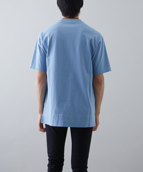 STUDIOUS（ステュディオス）の「【STUDIOUS】オーバーサイズコーマポケットT（Tシャツ/カットソー・メンズ・ブルー/ホワイト/ブラック/ベージュ/ピンク・2/1/3）」の15枚目の写真