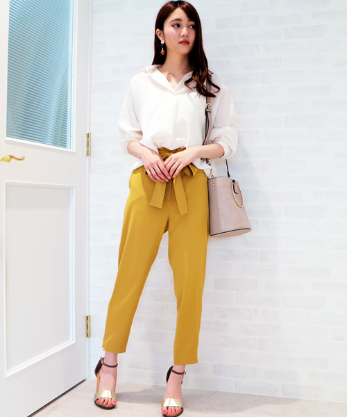 N.（N. Natural Beauty Basic）（エヌエヌナチュラルビューティーベーシック）の「フロントタックスキッパー（シャツ/ブラウス・レディース・ブラウン/ホワイト系その他/グレー/カーキ/ホワイト・MEDIUM）」の14枚目の写真