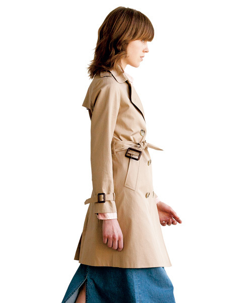 BEAUTY&YOUTH UNITED ARROWS(ビューティーアンドユースユナイテッドアローズ)の「BYTU 80/3 スビントレンチ Å◆(トレンチコート・レディース・ベージュ・36/38/40)」の1枚目の写真