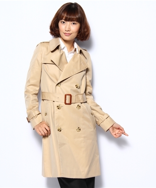 BEAUTY&YOUTH UNITED ARROWS(ビューティーアンドユースユナイテッドアローズ)の「BYTU 80/3 スビントレンチ Å◆(トレンチコート・レディース・ベージュ・36/38/40)」の13枚目の写真