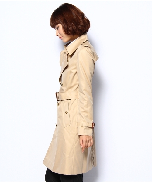 BEAUTY&YOUTH UNITED ARROWS(ビューティーアンドユースユナイテッドアローズ)の「BYTU 80/3 スビントレンチ Å◆(トレンチコート・レディース・ベージュ・36/38/40)」の2枚目の写真