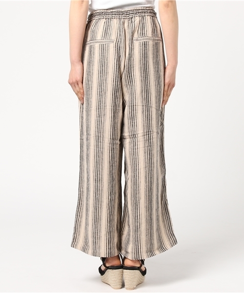 LBC（エルビーシー）の「リネンレーヨンワイドパンツ             （その他パンツ・レディース・オフホワイト/ダークグリーン・MEDIUM/LARGE）」の5枚目の写真