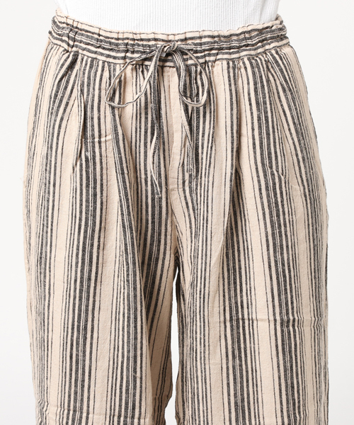 LBC（エルビーシー）の「リネンレーヨンワイドパンツ             （その他パンツ・レディース・オフホワイト/ダークグリーン・MEDIUM/LARGE）」の6枚目の写真